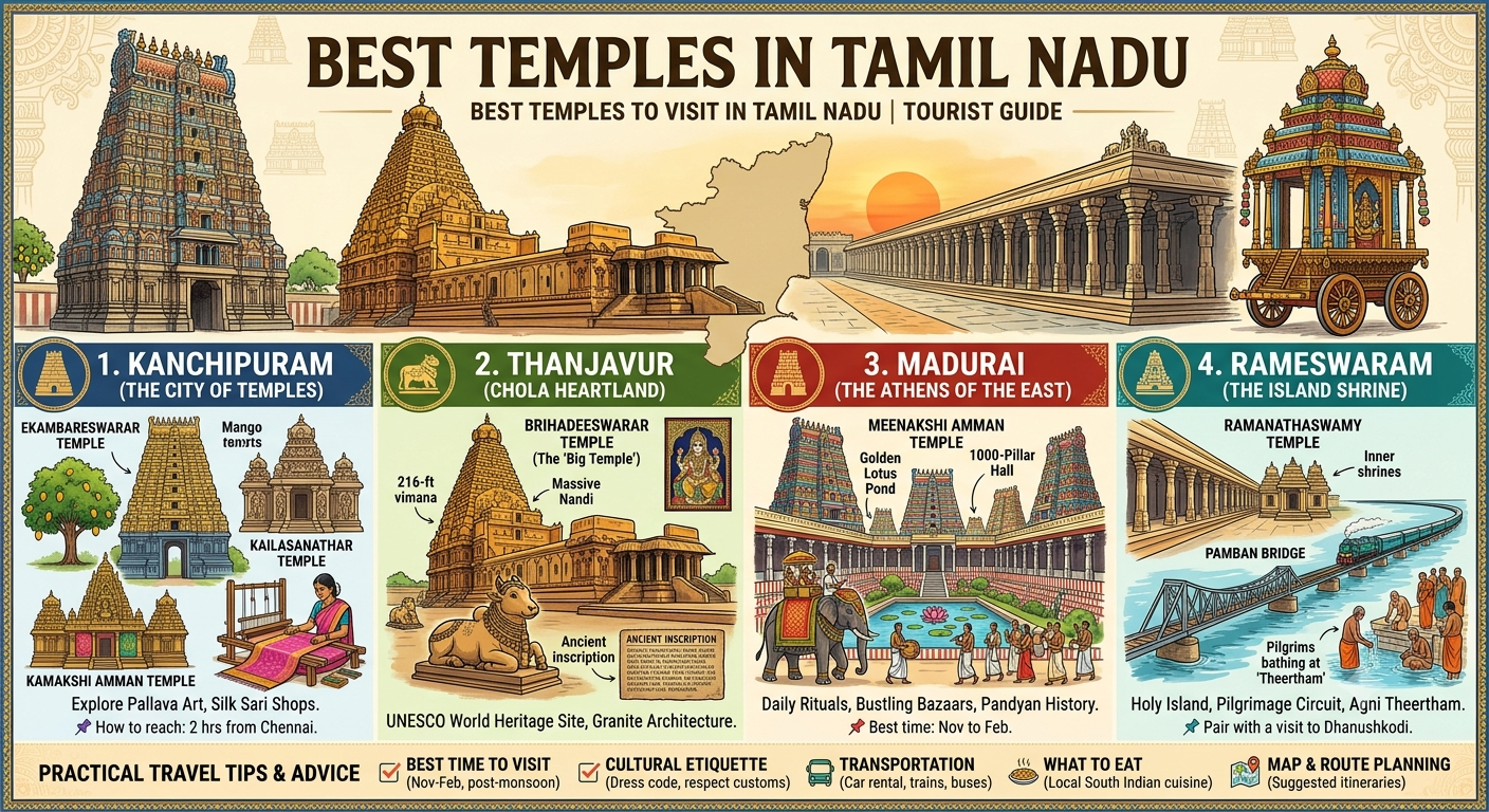 Cover photo of Best Temples in Tamil Nadu