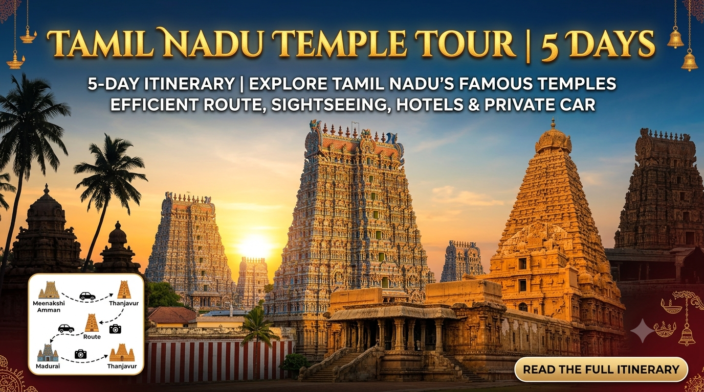 Featured cover image for Tamil Nadu Temple Tour 5 Days