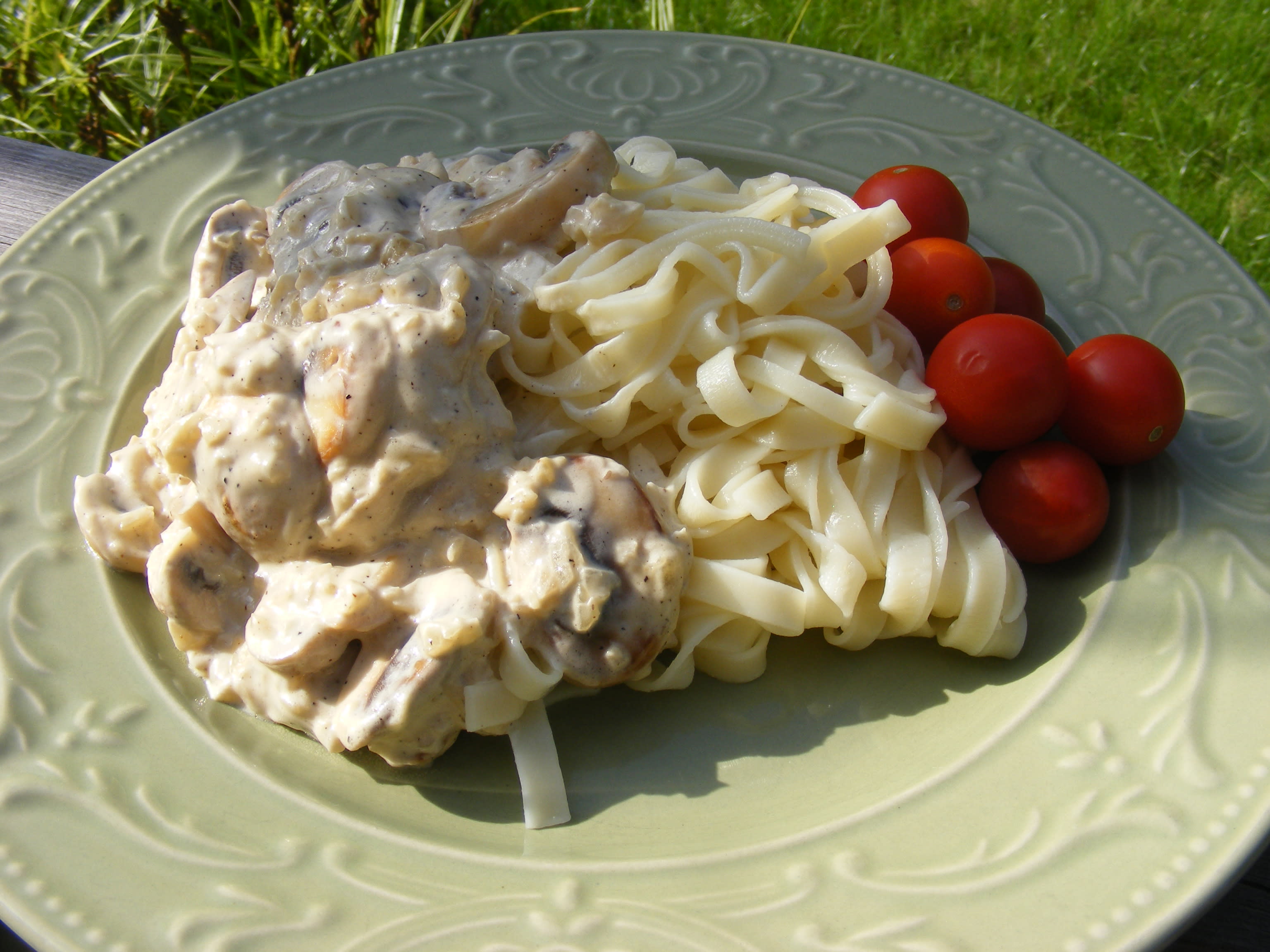 Pasta med champinjonsås - Bighappy - Sveriges största provkök 