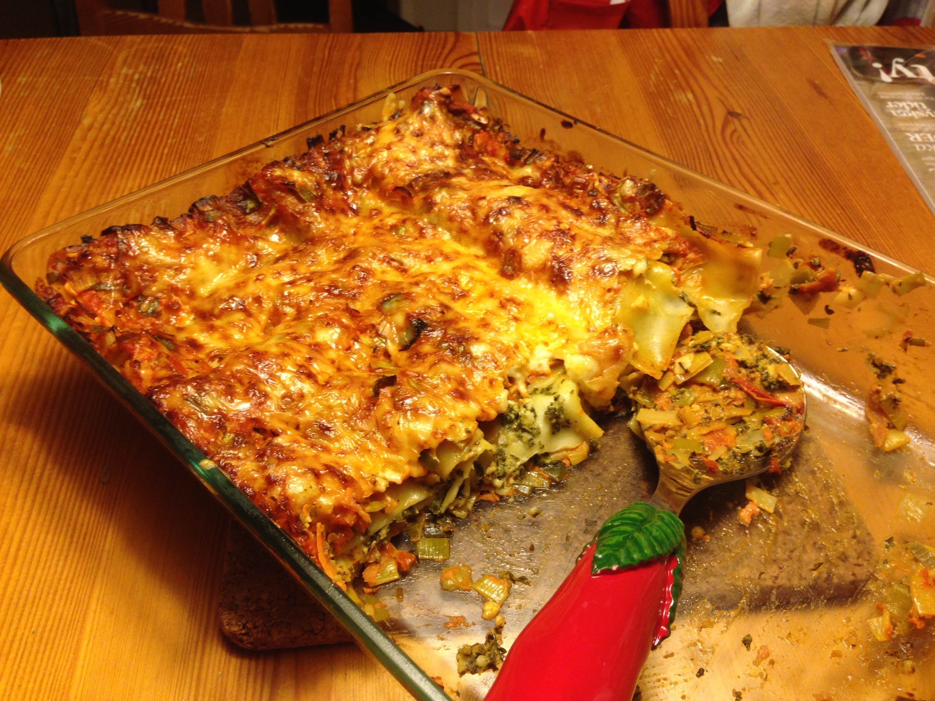 Grön, vegetarisk lasagne med ost & spenat - Caziopeia - Sveriges största  provkök 