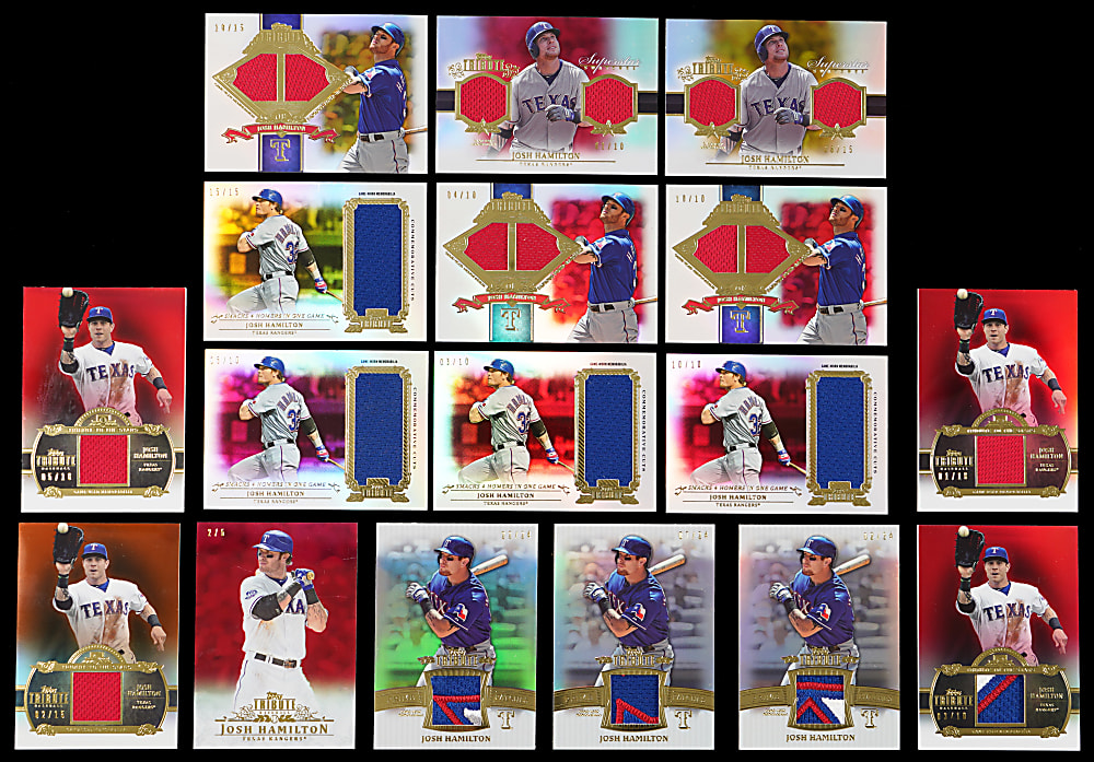 2013 Topps Tribute Josh Hamilton Collection (29) with (9) #1/1