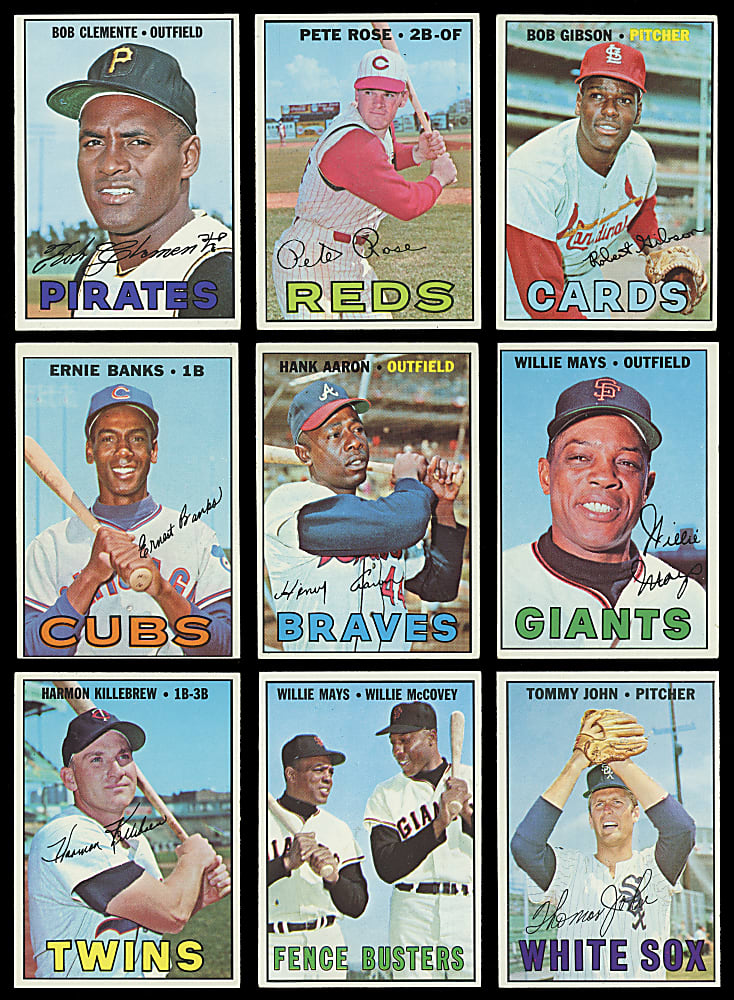 1967 Topps Near Complete Set (605/609)