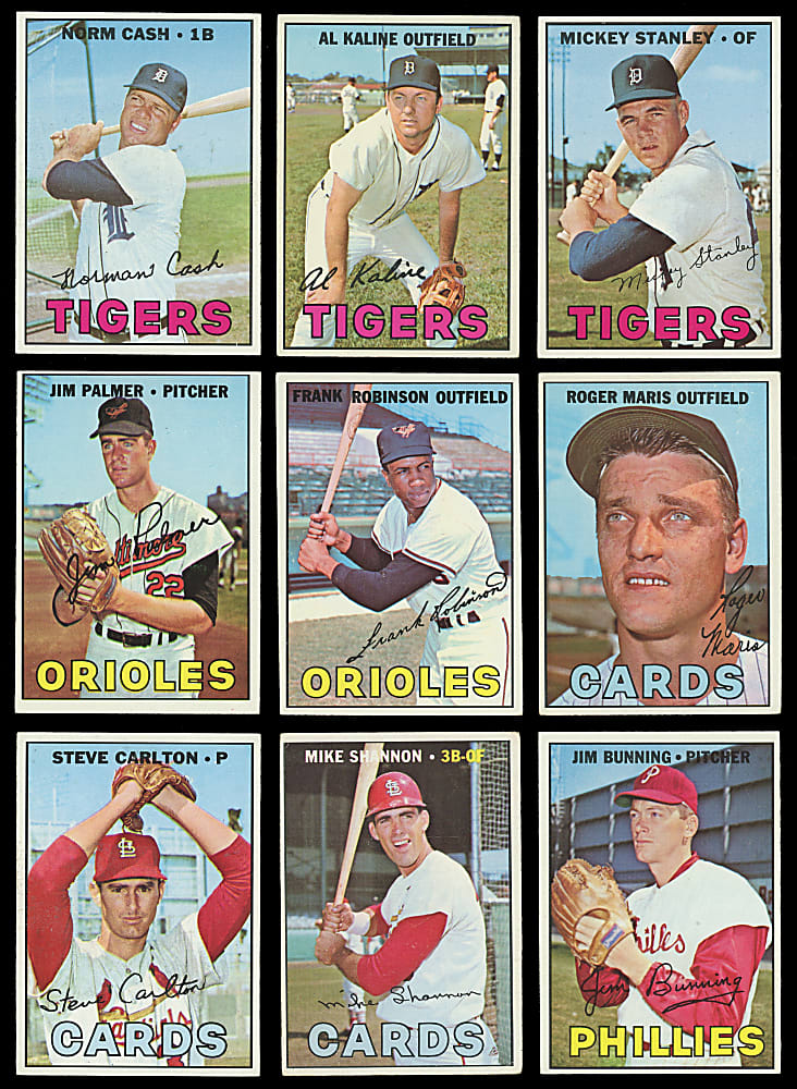 1967 Topps Near Complete Set (605/609)
