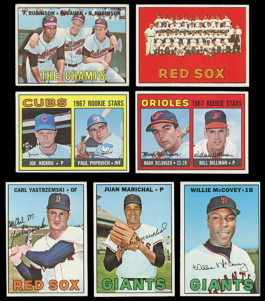 1967 Topps Near Complete Set (605/609)
