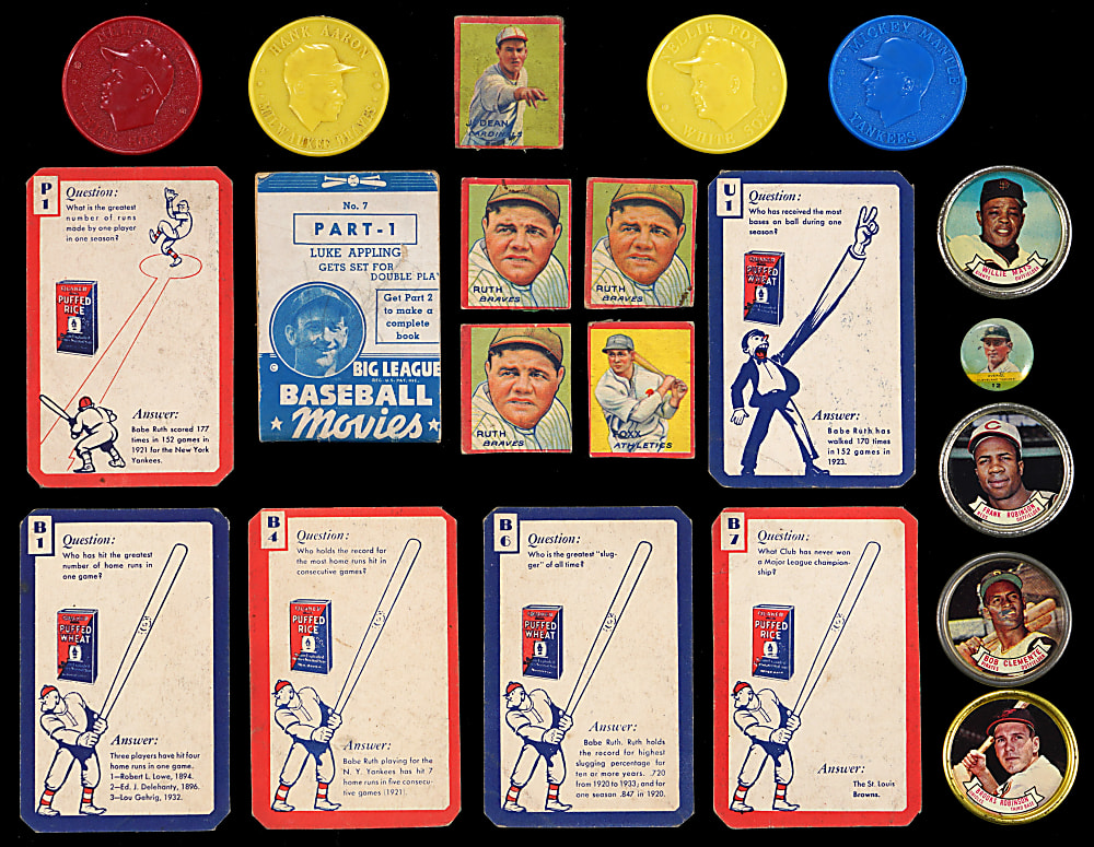 1932-1964 Vintage Oddball Collection (237) with (55+) Hall of Famers Including (3) 1935 Goudey Four-in-One Babe Ruth Pieces & 1960 Armour Coins Mickey Mantle