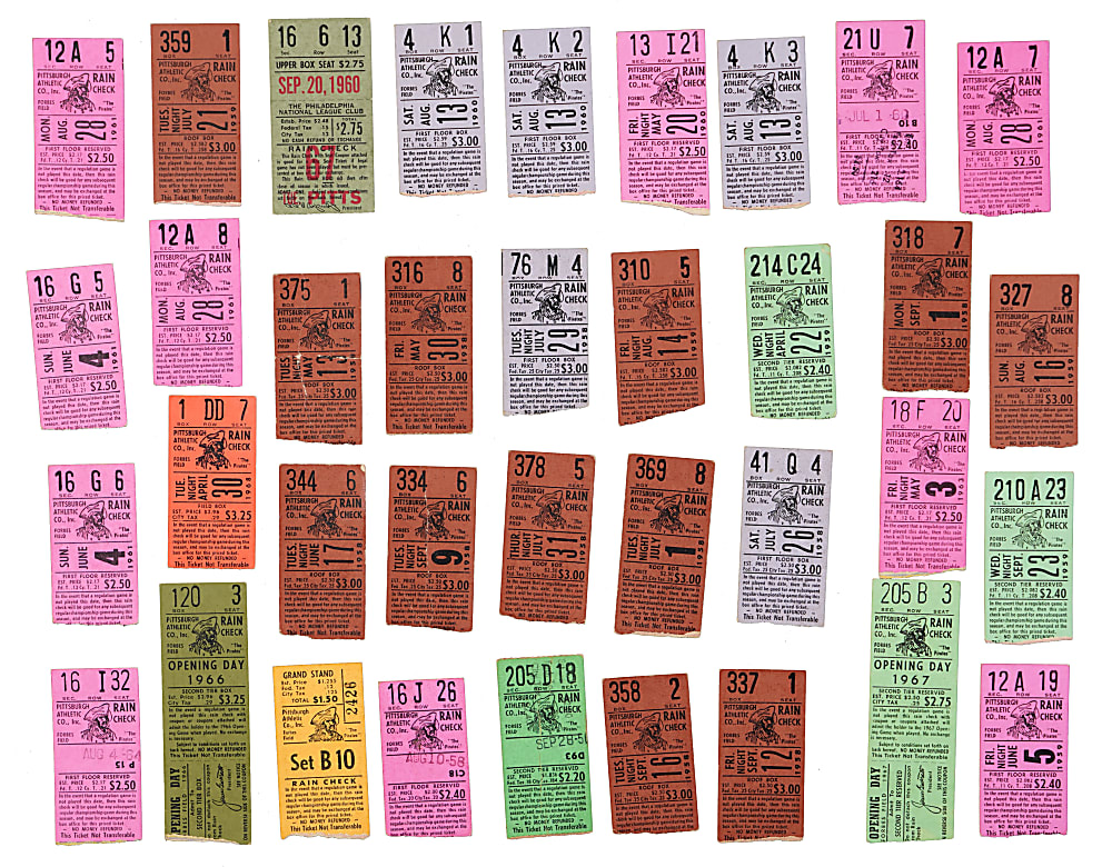 1950s-1960s Pittsburgh Pirates Memorabilia Collection (78) with Clemente, (10) Opening Day Stubs & All-Star Game Material