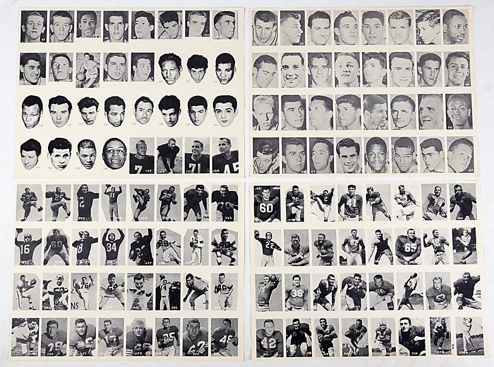 1955 All-American Sports Club Complete Uncut Sheet Set (16)