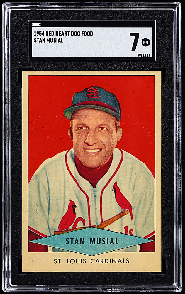 1954 Red Heart Dog Food Stan Musial SGC NM 7