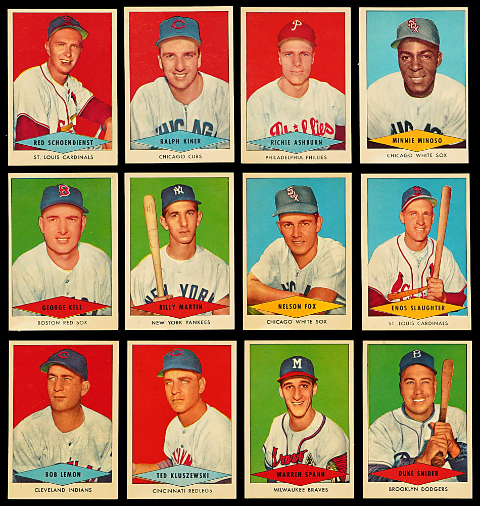 1954 Red Heart Dog Food Near Complete Set (31/33) with (10) Hall of Famers - Clean!