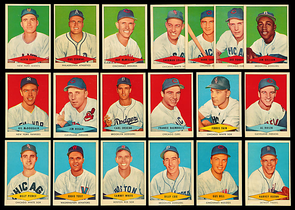 1954 Red Heart Dog Food Near Complete Set (31/33) with (10) Hall of Famers - Clean!