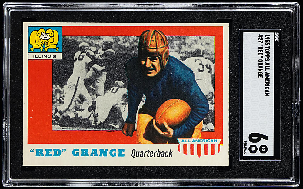 1955 Topps All-American Football #27 Red Grange SGC EX/NM 6