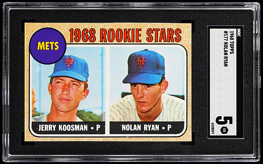 1968 Topps #177 Nolan Ryan Rookie SGC EX 5