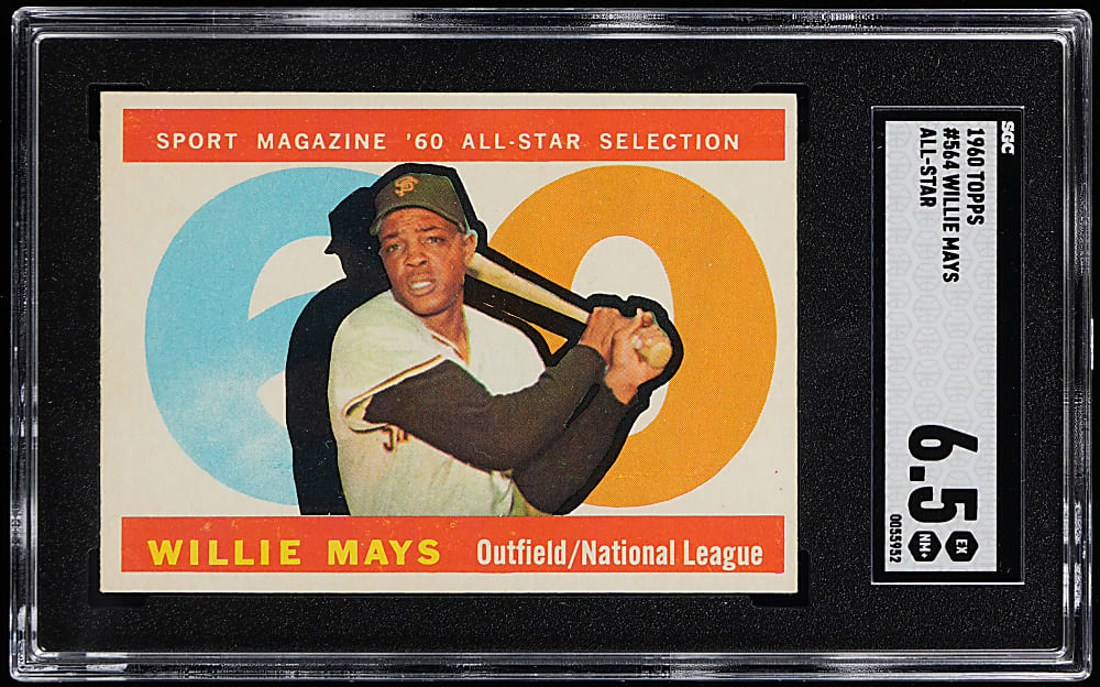1960 Topps #564 Willie Mays All-Star SGC EX/NM+ 6.5