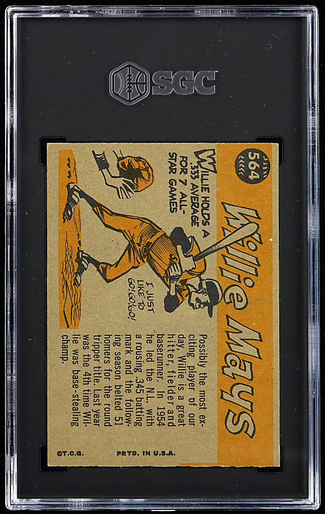 1960 Topps #564 Willie Mays All-Star SGC EX/NM+ 6.5