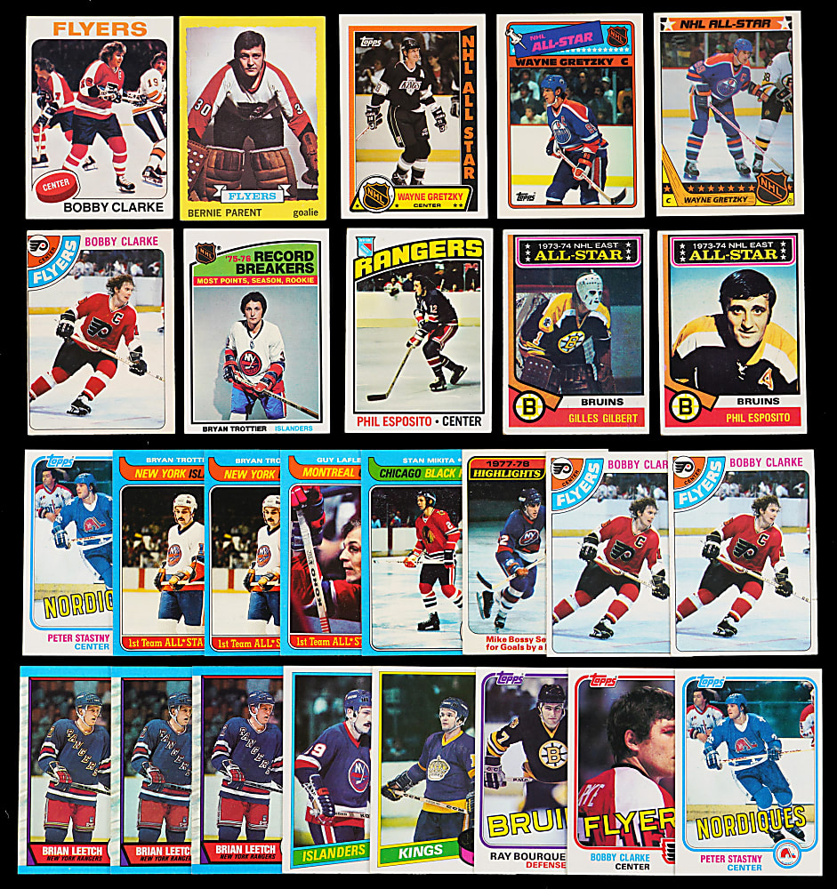 1973-1990 Topps Hockey Superstar Collection (54) with (12) Gretzky, Hull, Orr & Hall of Fame Rookies