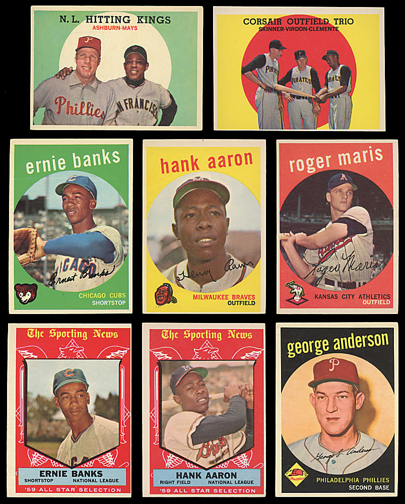 1959 Topps Near Complete Set (530/572) with Several Hall of Famers