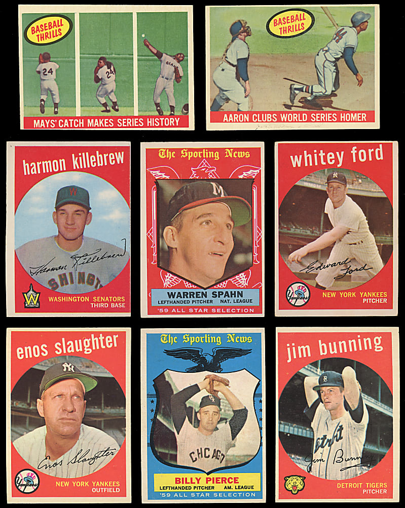 1959 Topps Near Complete Set (530/572) with Several Hall of Famers