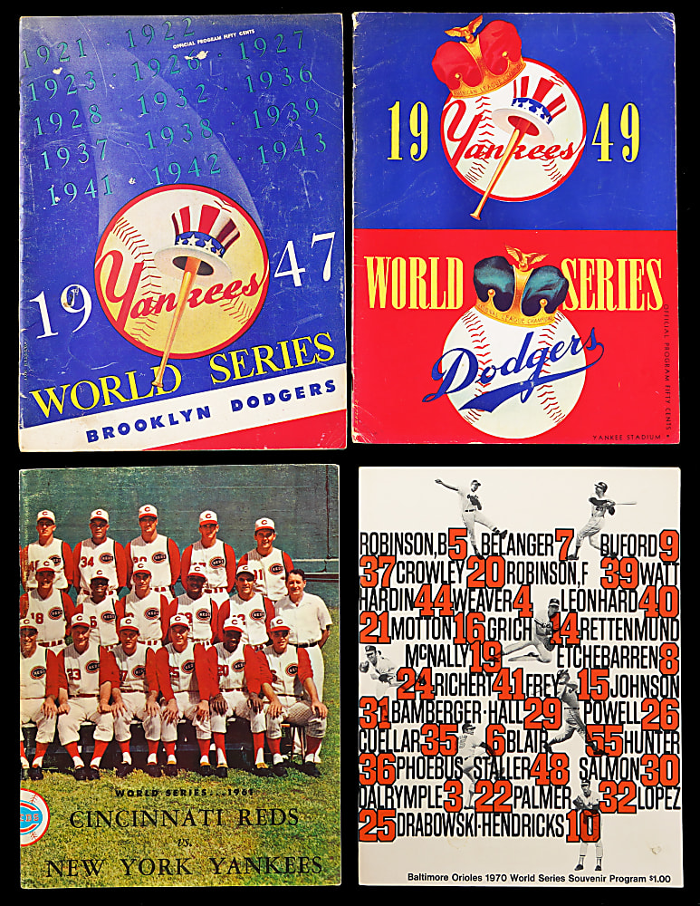 1947-1970 World Series Program Collection (10)