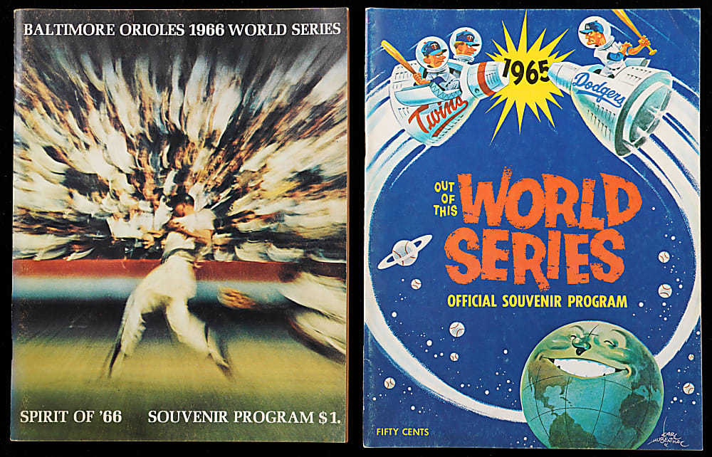 1947-1970 World Series Program Collection (10)