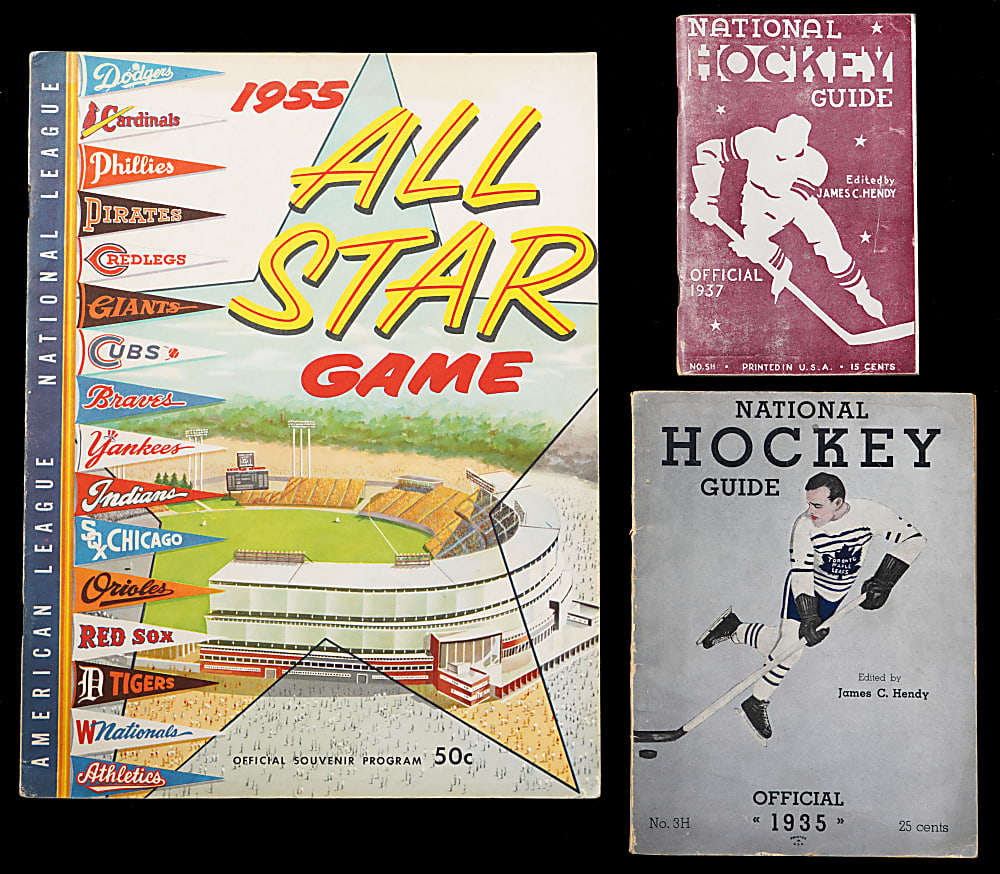 1910s-1960s Eclectic Multi-Sport Collection (11) with Bowl Game Programs, House of David & 1947 Reds Signed