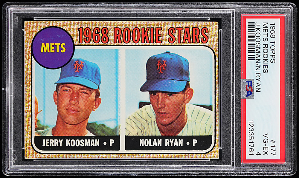 1968 Topps #177 Nolan Ryan Rookie PSA VG-EX 4