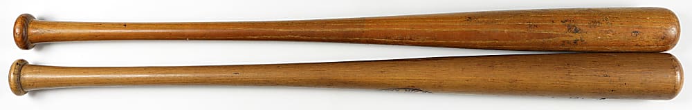 Babe Ruth and Stan Musial Store Model Bats with Babe Ruth University of North Carolina Example