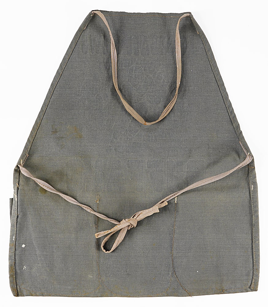 1940s Buffalo Evening News Canvas Newspaper Apron with "Football News" Logo