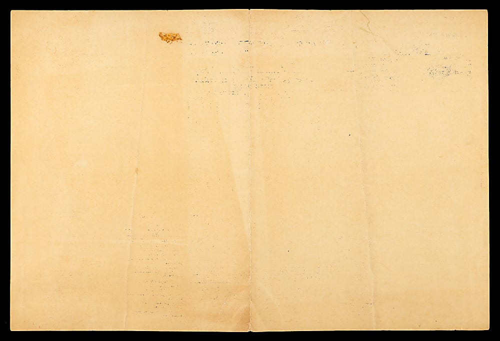 Don Larsen Signed 1956 World Series Perfect Game Off-Site Commemorative Scorecard