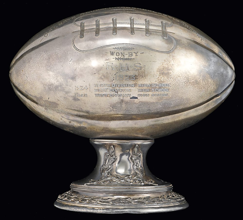 1923-1925 Colgate Alumni Interscholastic Football Figural Trophy