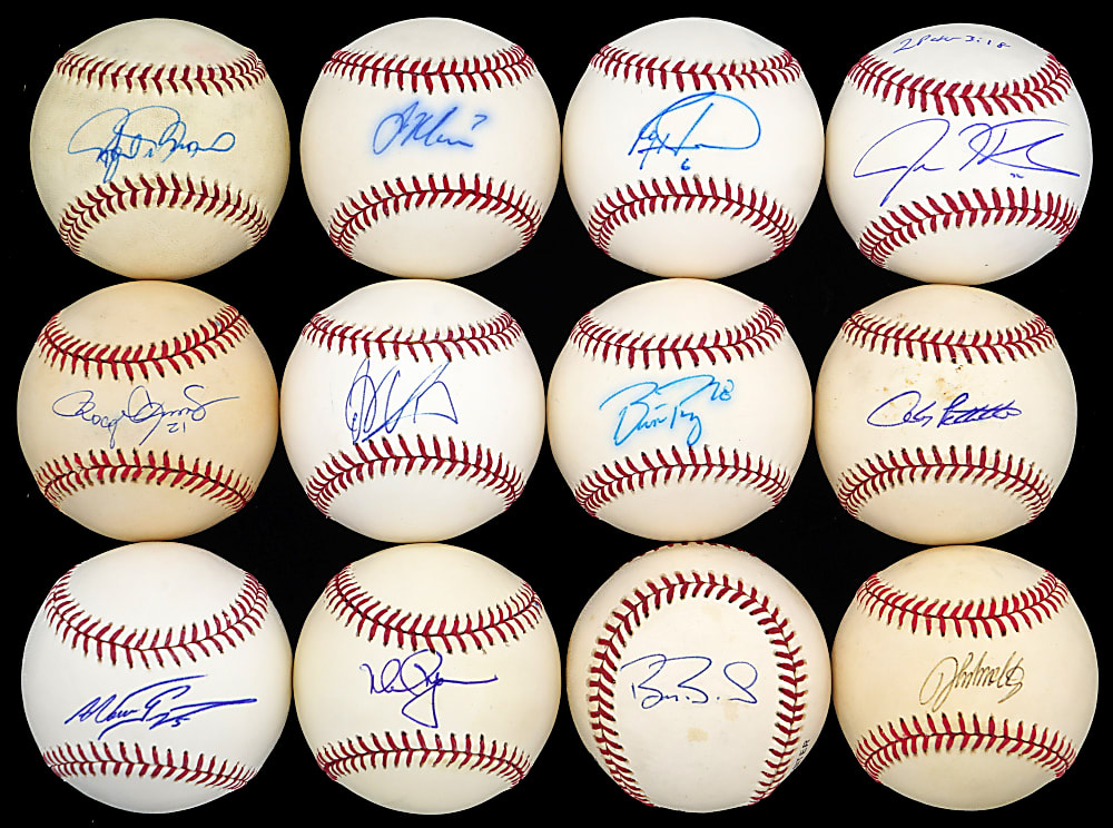 Hall of Famer/Star Single-Signed Baseball Collection (34)