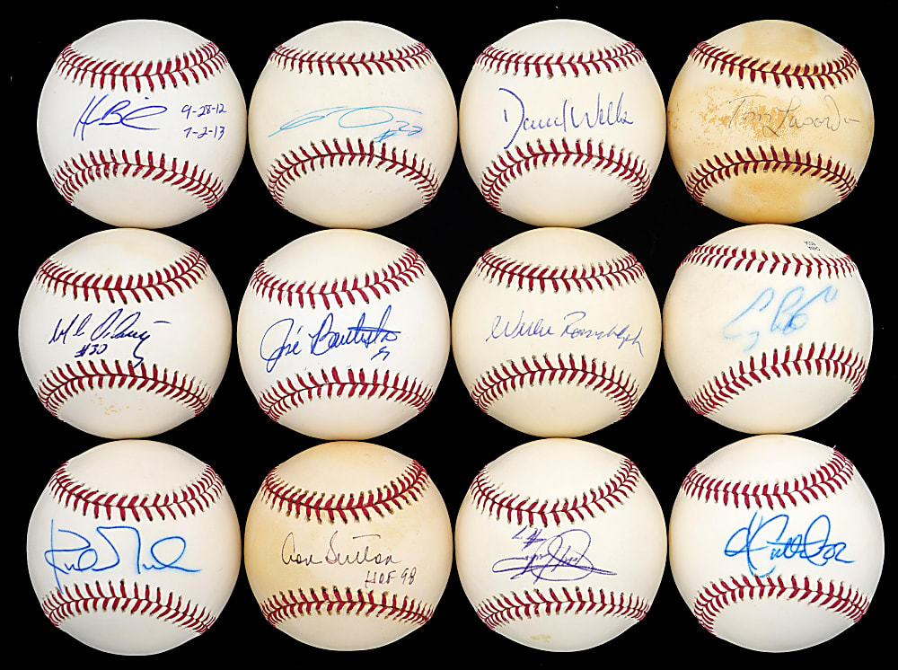 Hall of Famer/Star Single-Signed Baseball Collection (34)