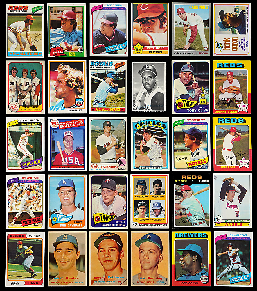 1957-1985 Hall of Fame & Star Collection (70) with Key Rookies