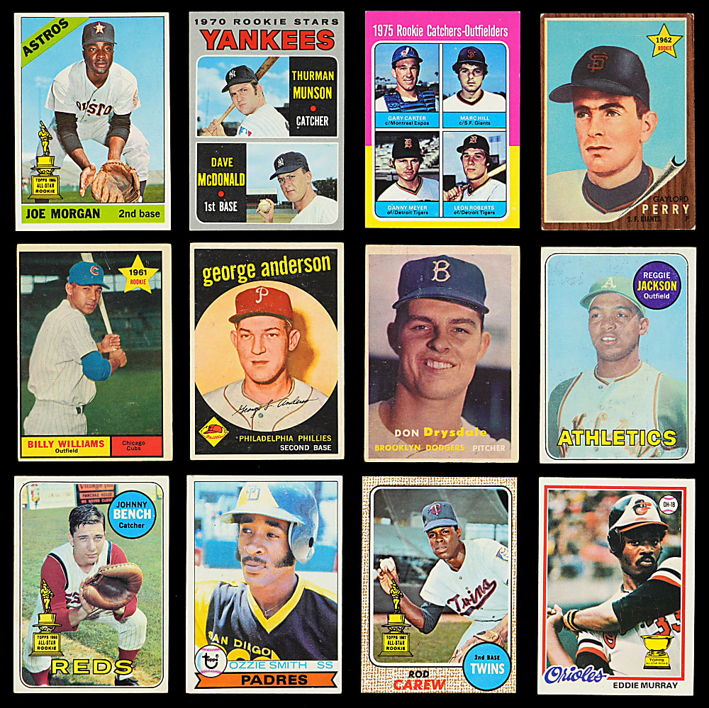 1957-1979 Topps Hall of Fame & Star Rookie/Second Year Collection (30)