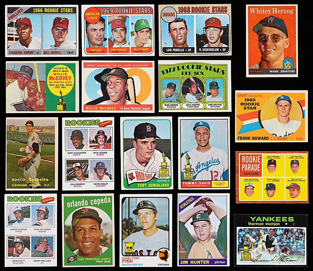 1957-1979 Topps Hall of Fame & Star Rookie/Second Year Collection (30)
