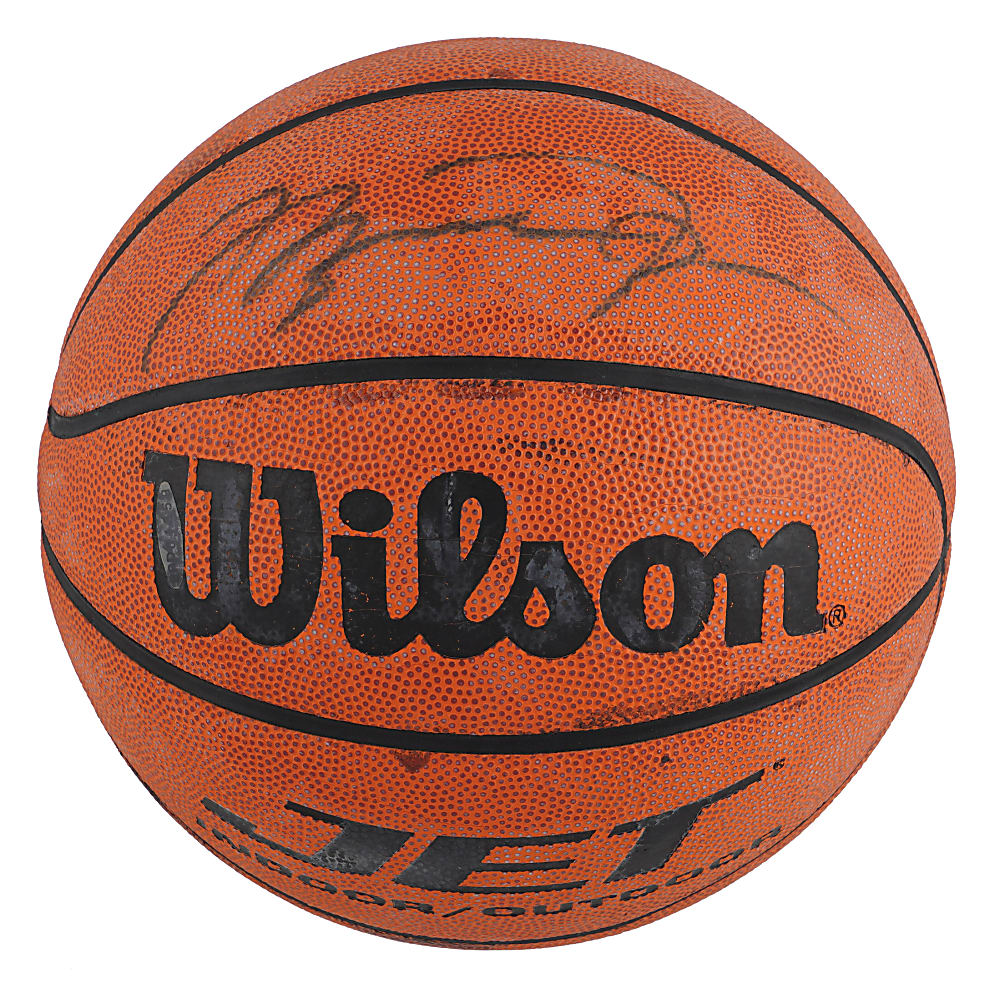 Michael Jordan Single-Signed Wilson Basketball with UDA COA & Beckett LOA