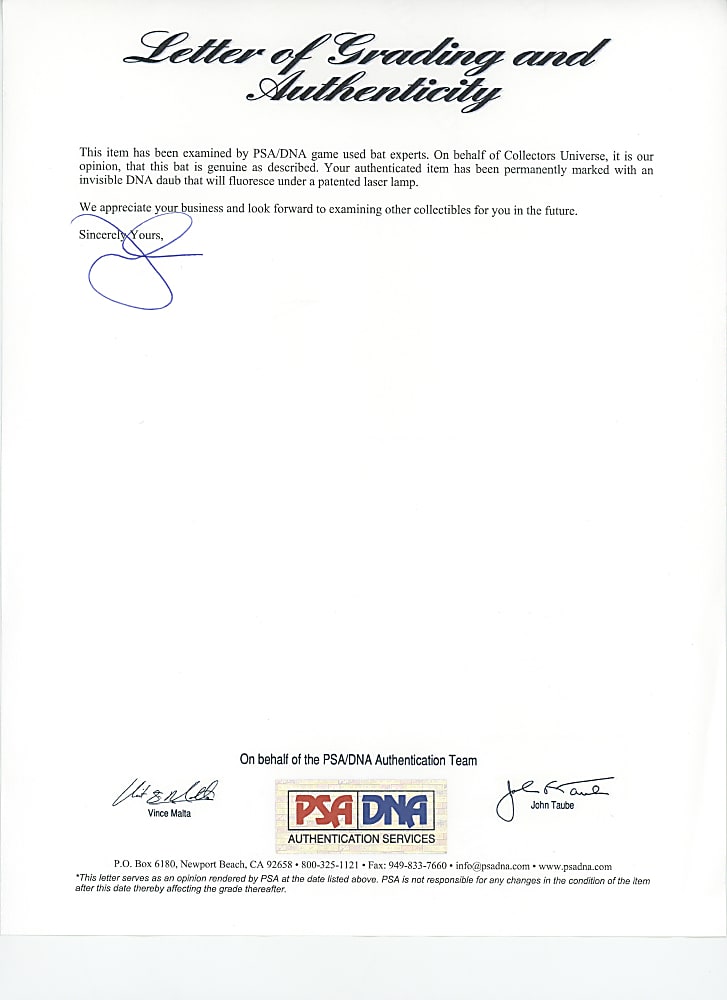 1985-1986 Rickey Henderson Signed Game-Used Pagliarulo Bat - PSA/DNA GU 8 & Full JSA LOA