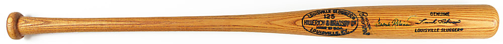 1974-1975 Frank Robinson Cleveland Indians Signed Pro-Model Bat with MEARS (A5) & Full JSA LOA
