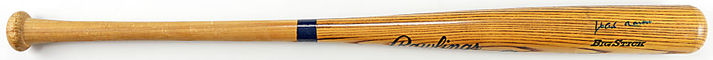 Hank Aaron, Willie Mays & Duke Snider Triple-Signed Adirondack Pro Ring Bat with Full JSA LOA