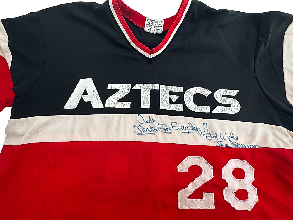 Circa 1980 Tony Gwynn San Diego State University Signed Game-Used Jersey - Gifted Directly From Gwynn!