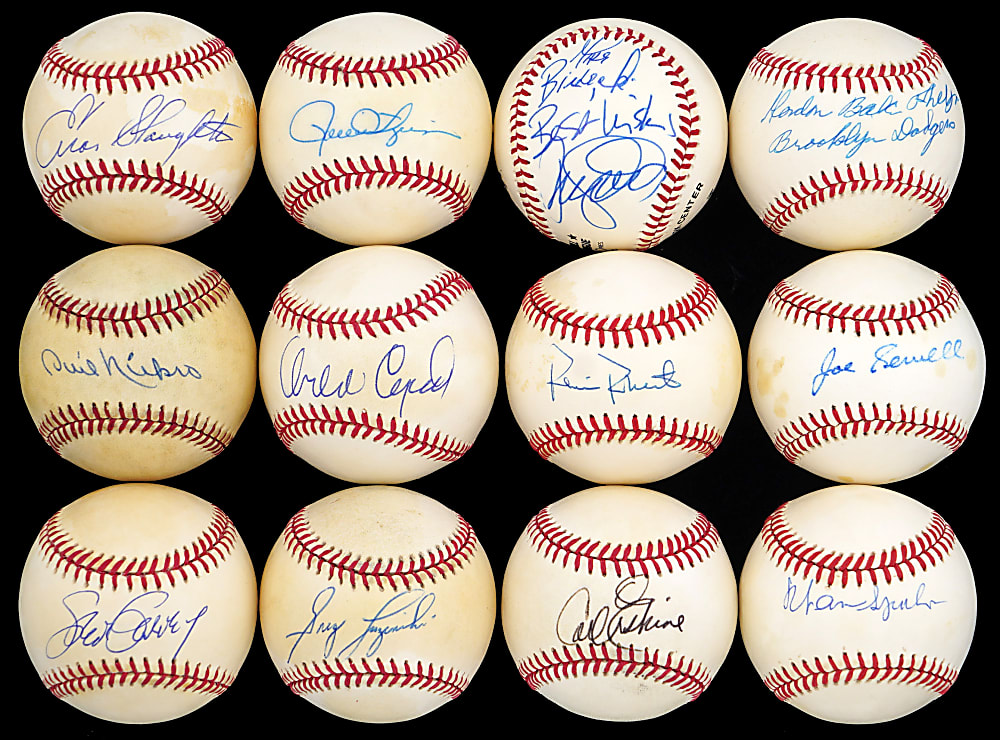 Signed Baseball Collection (66) with Various Stars & (20) Hall of Famers