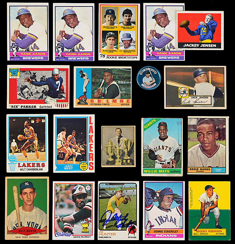 1933-1979 Baseball & Multi-Sport Singles Collection (975+) with (200+) Hall of Famers - Loaded!