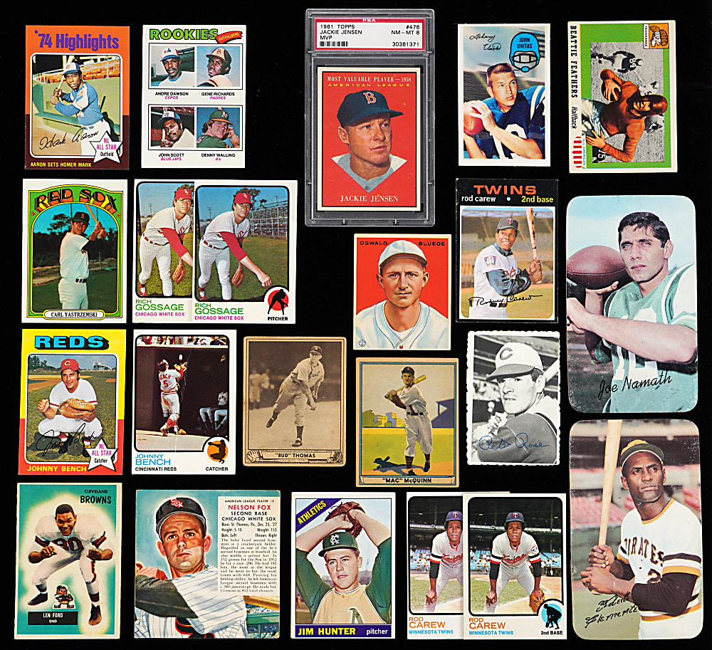 1933-1979 Baseball & Multi-Sport Singles Collection (975+) with (200+) Hall of Famers - Loaded!