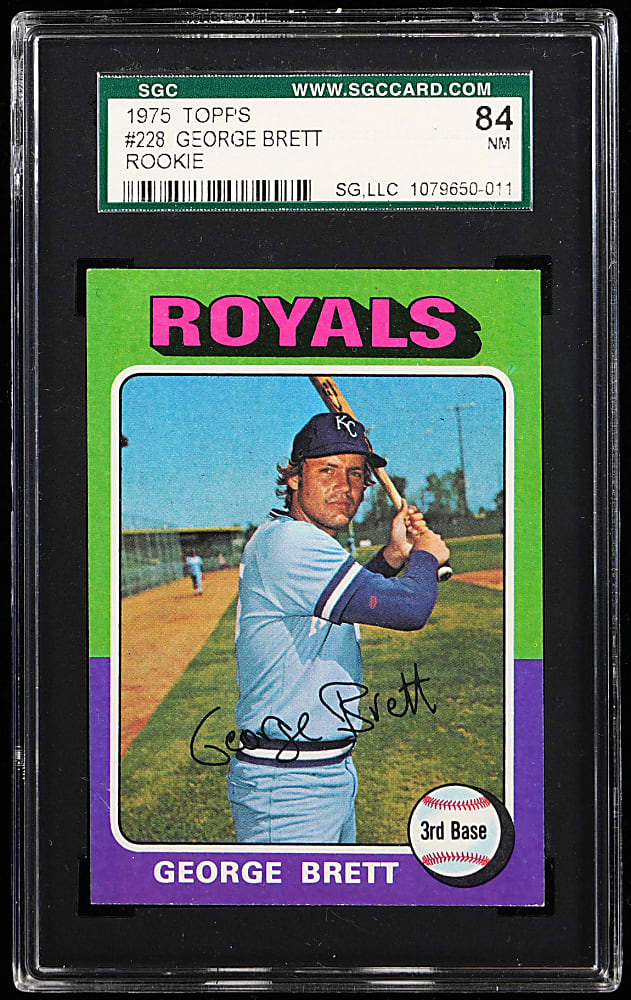 1975 Topps #228 George Brett Rookie SGC NM 7