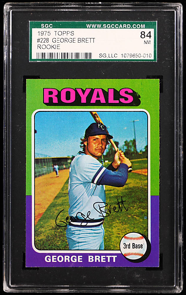 1975 Topps #228 George Brett Rookie SGC NM 7