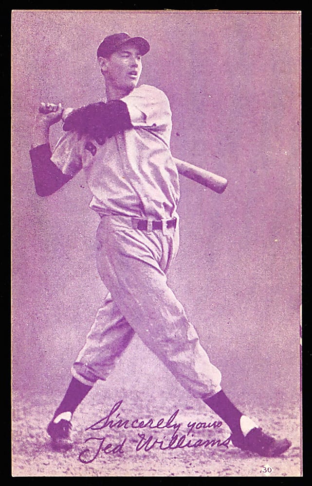 1953-1969 Ted Williams Collection (10) with 1953 Canadian Exhibits #30 & (3) PSA Graded