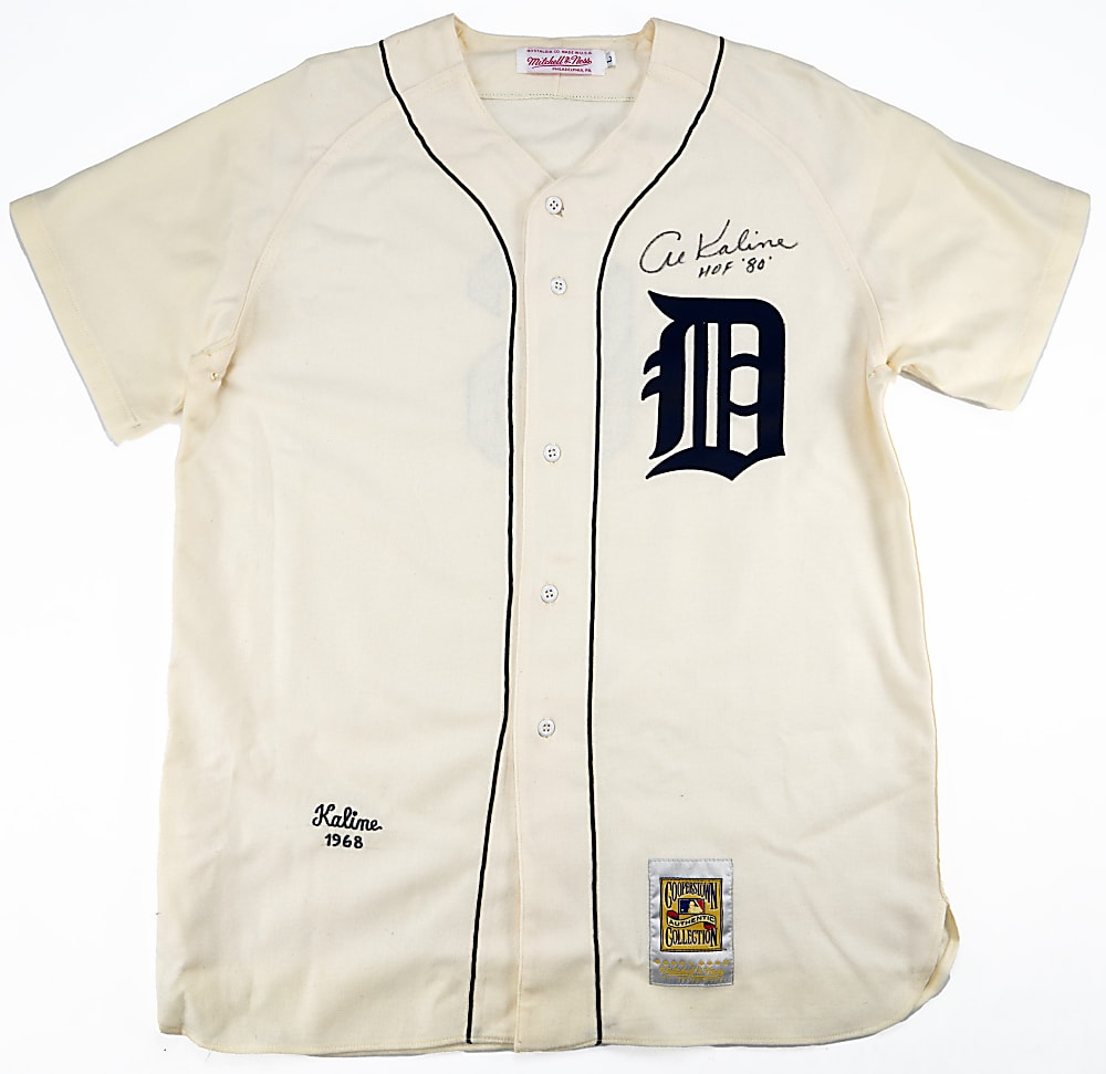 1958-Modern Al Kaline Collection (37) with Vintage Cards, Certified Autographs & Signed Jersey/Print