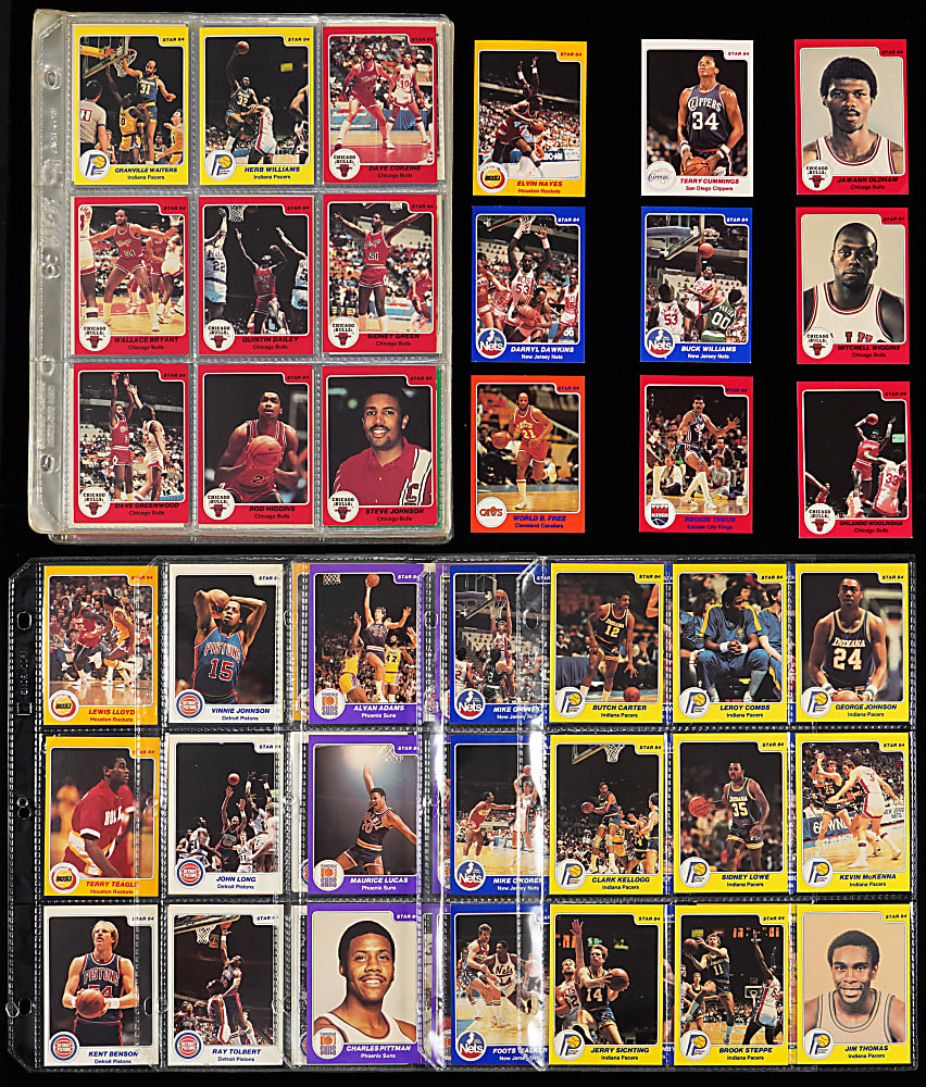 1983-1986 Star Basketball Collection (200+) with 1983-1984 Partial Set (165) Plus 1983-1984 "All Rookies Set"