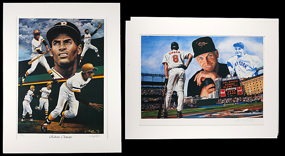 Baseball "Man Cave" Treasure Chest (15) with (6) Signed Items Including Joe DiMaggio