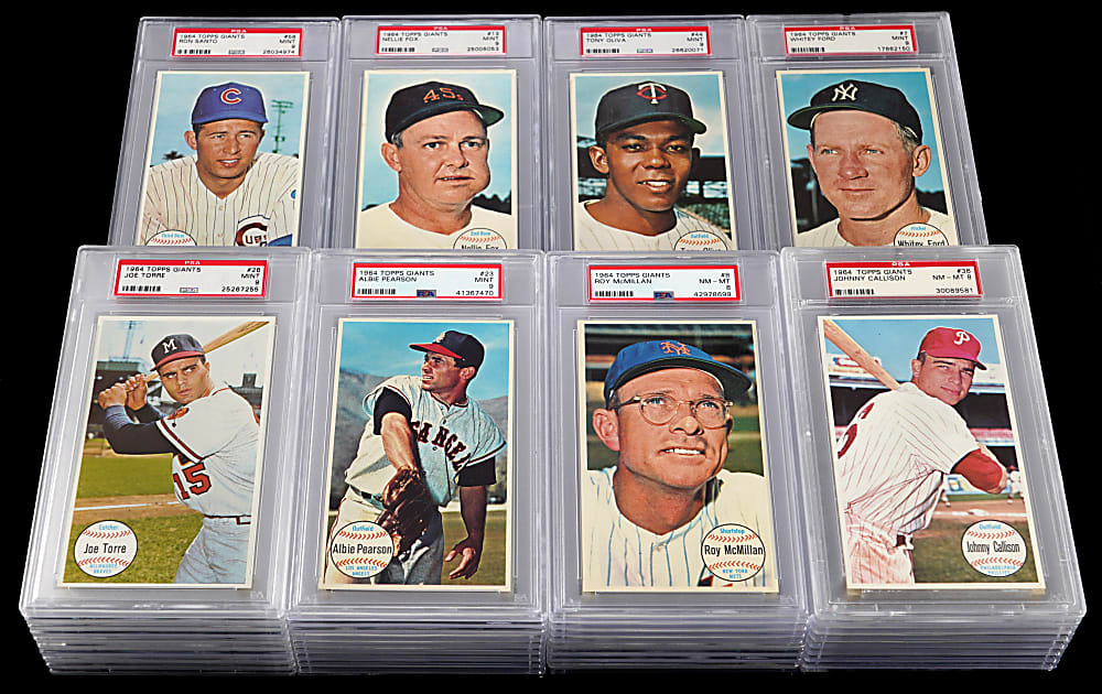 1964 Topps Giants PSA Graded Complete Set (60) - All PSA 8 or Better (8.34 GPA!)