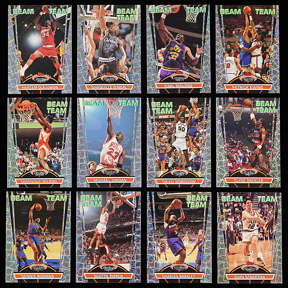 1992-1993 Stadium Club Basketball Beam Team Member's Only Complete Set (21)